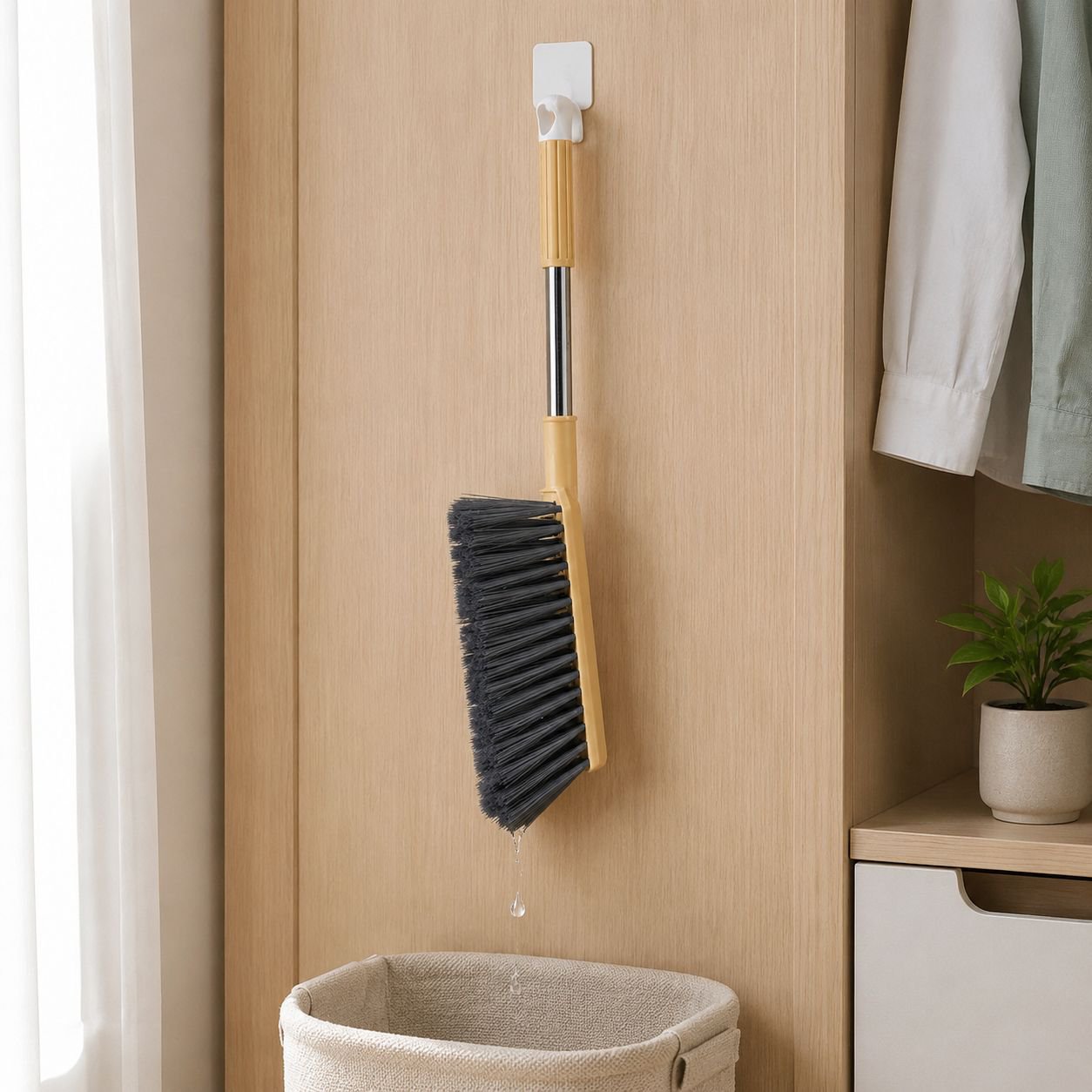 Professional bed brush for dust and dirt removal
