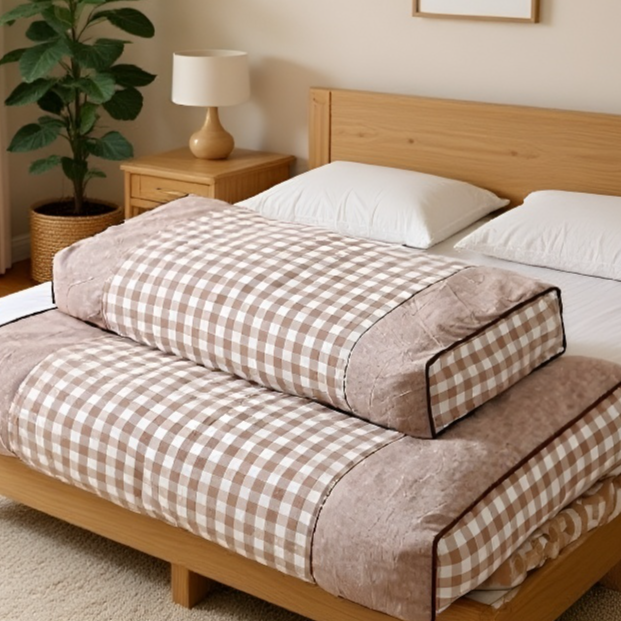 Almohada ortopédica de trigo sarraceno para protección cervical, exclusiva para hombres