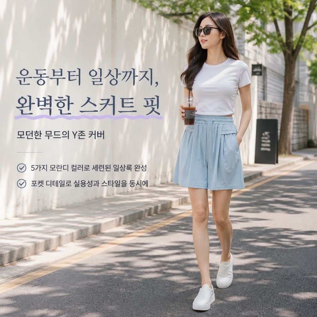 여성 루즈핏 피트니스 반바지