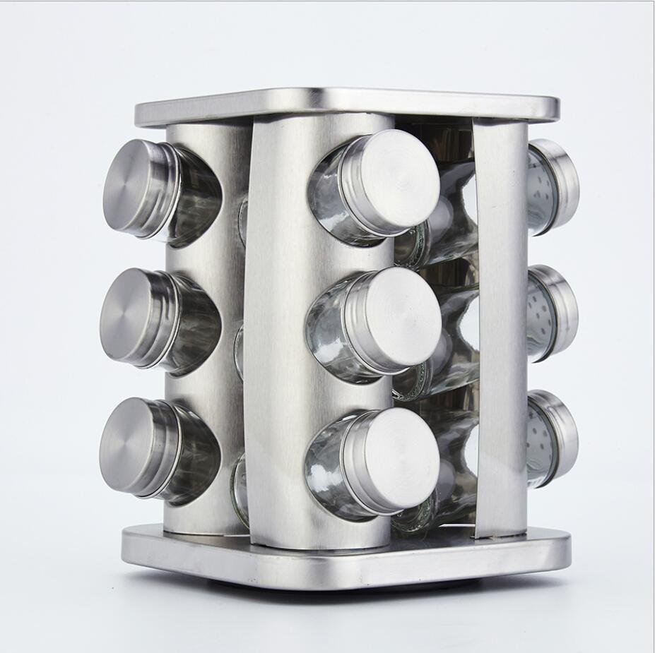 Kitchen rotating spice rack