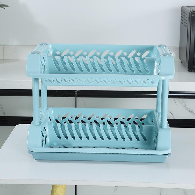 Double-layer cutlery drainer
