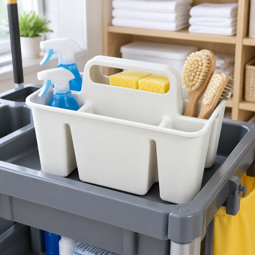 Household Sundrying Storage Basket on desktop