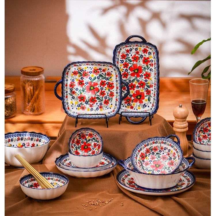 下絵付けディナープレート