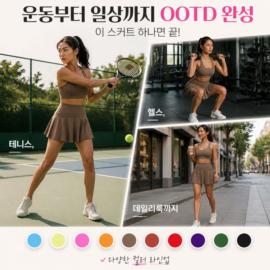 여성 운동 쇼트 팬츠 테니스 스커트 팬츠
