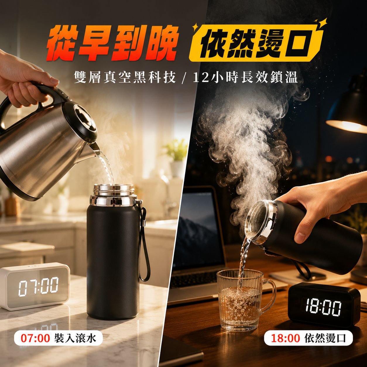 新款304不鏽鋼智能水杯 便攜高顏值車載杯 男女適用