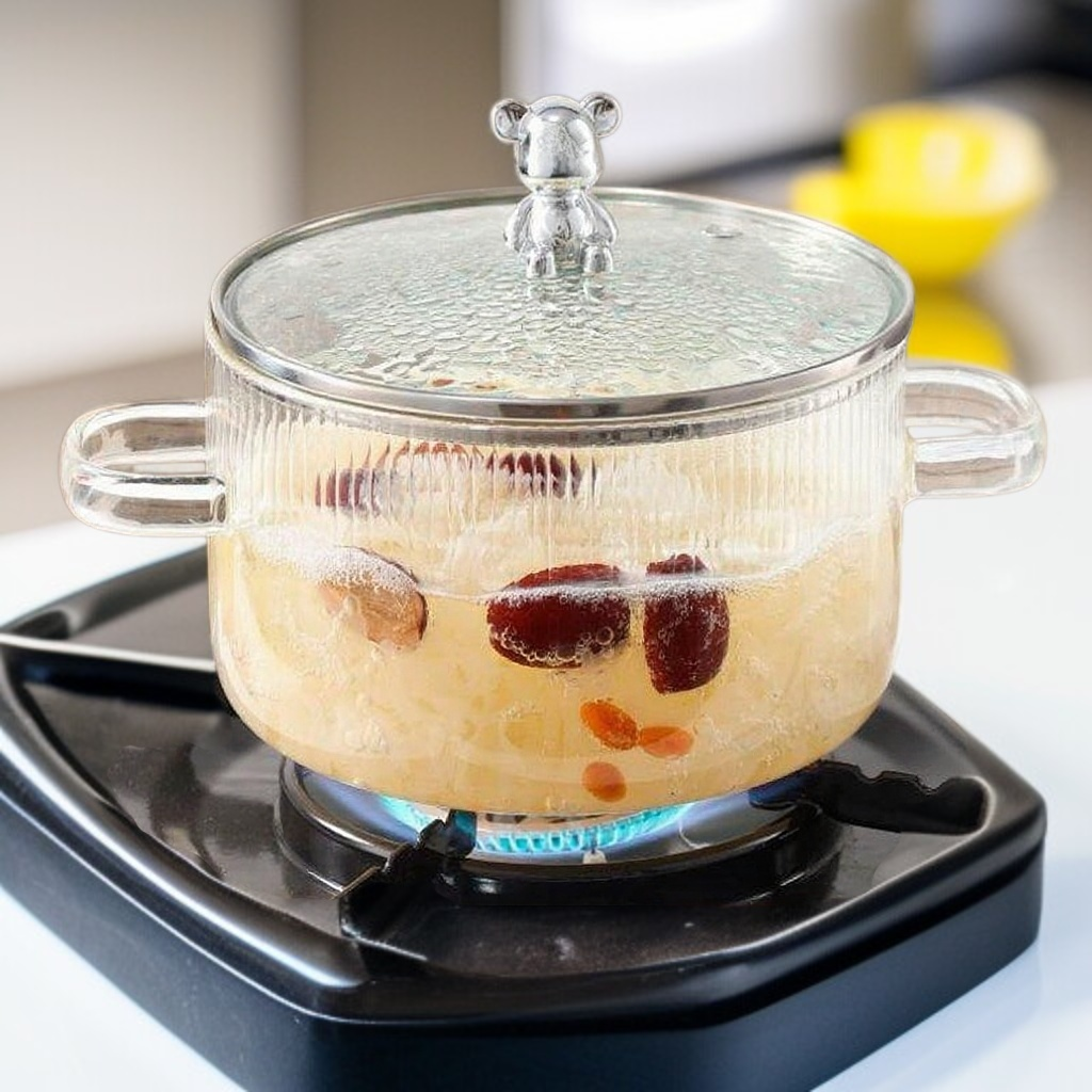 高ホウ素シリコン耐熱焼鈍可能家庭用ガラス鍋