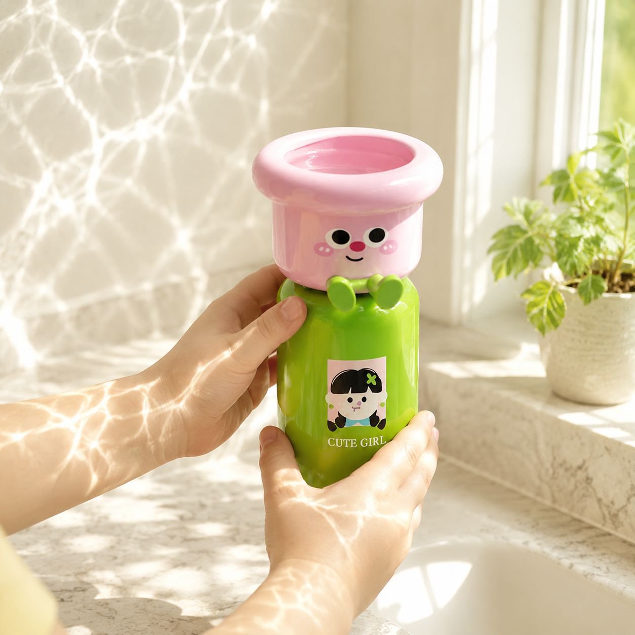 Porte-gobelet magnétique pour une salle de bain ordonnée