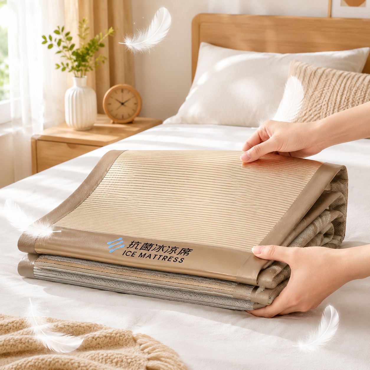 Category A: Summer ice silk cooling mats, machine washable bamboo mats, rattan mats, soft mats, bed 