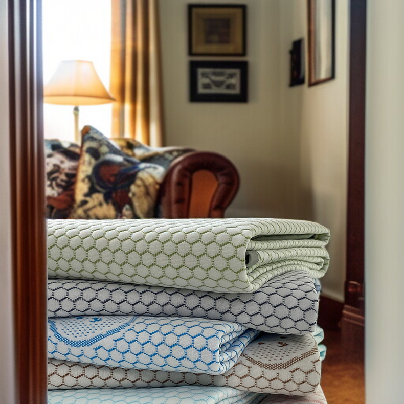 삿갓 디자인 쿨링 매트 근접 촬영