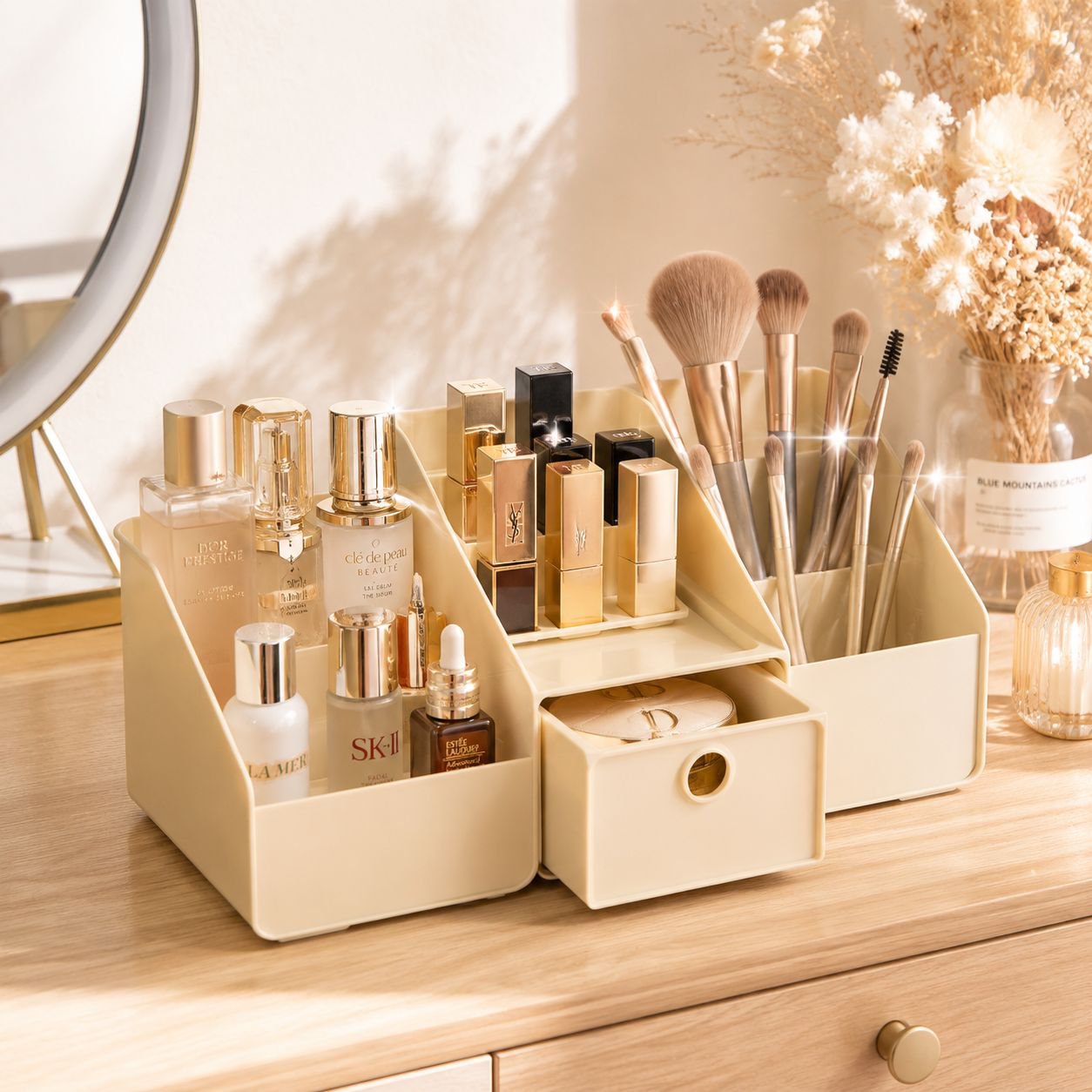 Desktop-Schubladen-Organizer für Lippenstifte und Kosmetik