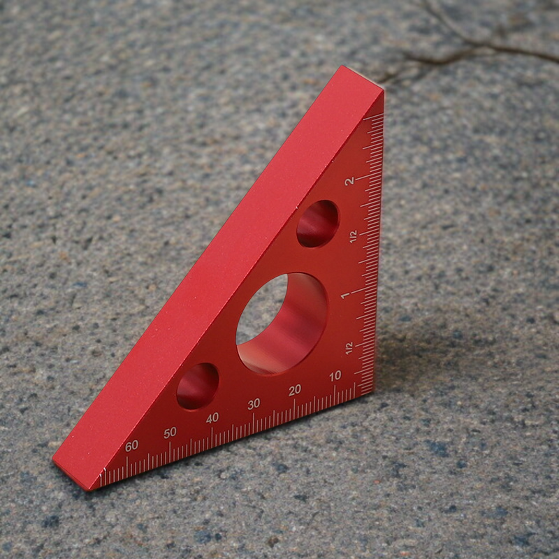 Präzises Dreiecklineal für Tischler und Schreiner