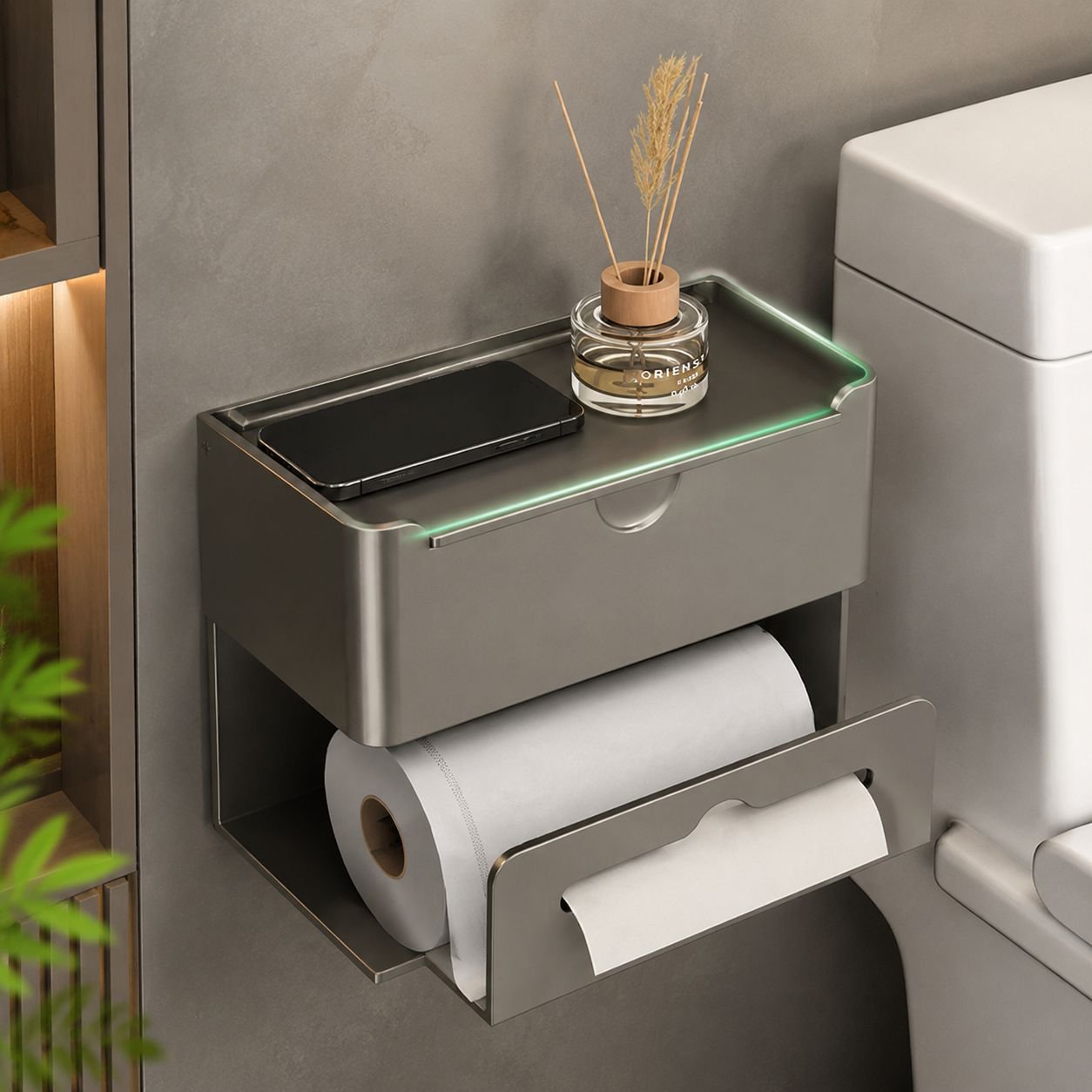 Bathroom Waterproof Wall-mounted Tissue Dispenser
