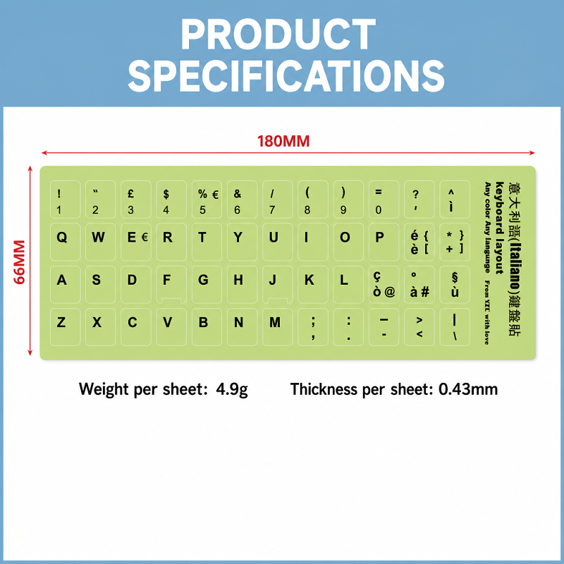 JMY - Luminous Dustproof Keyboard Sticker