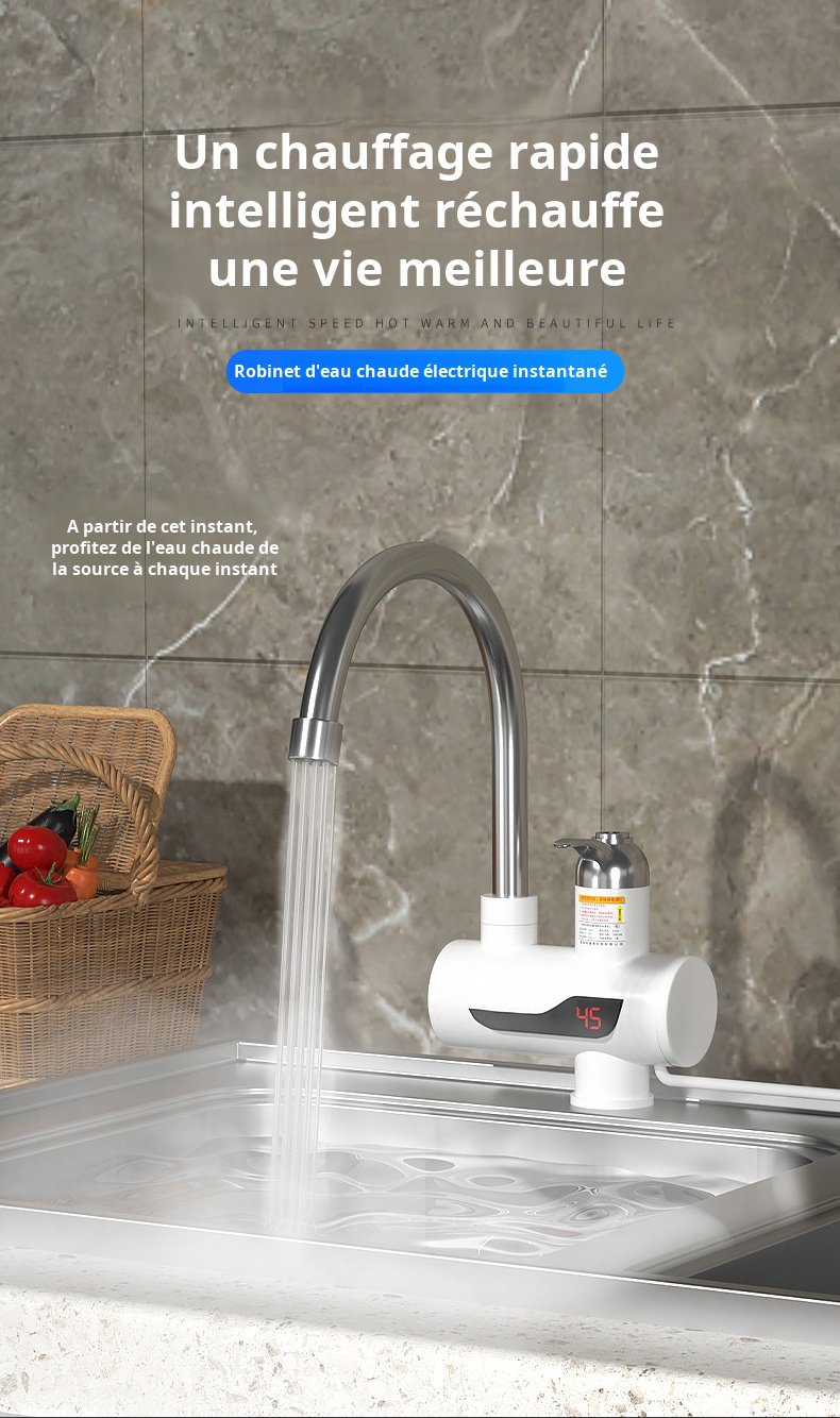 Robinet d'eau chaude électrique instantané 