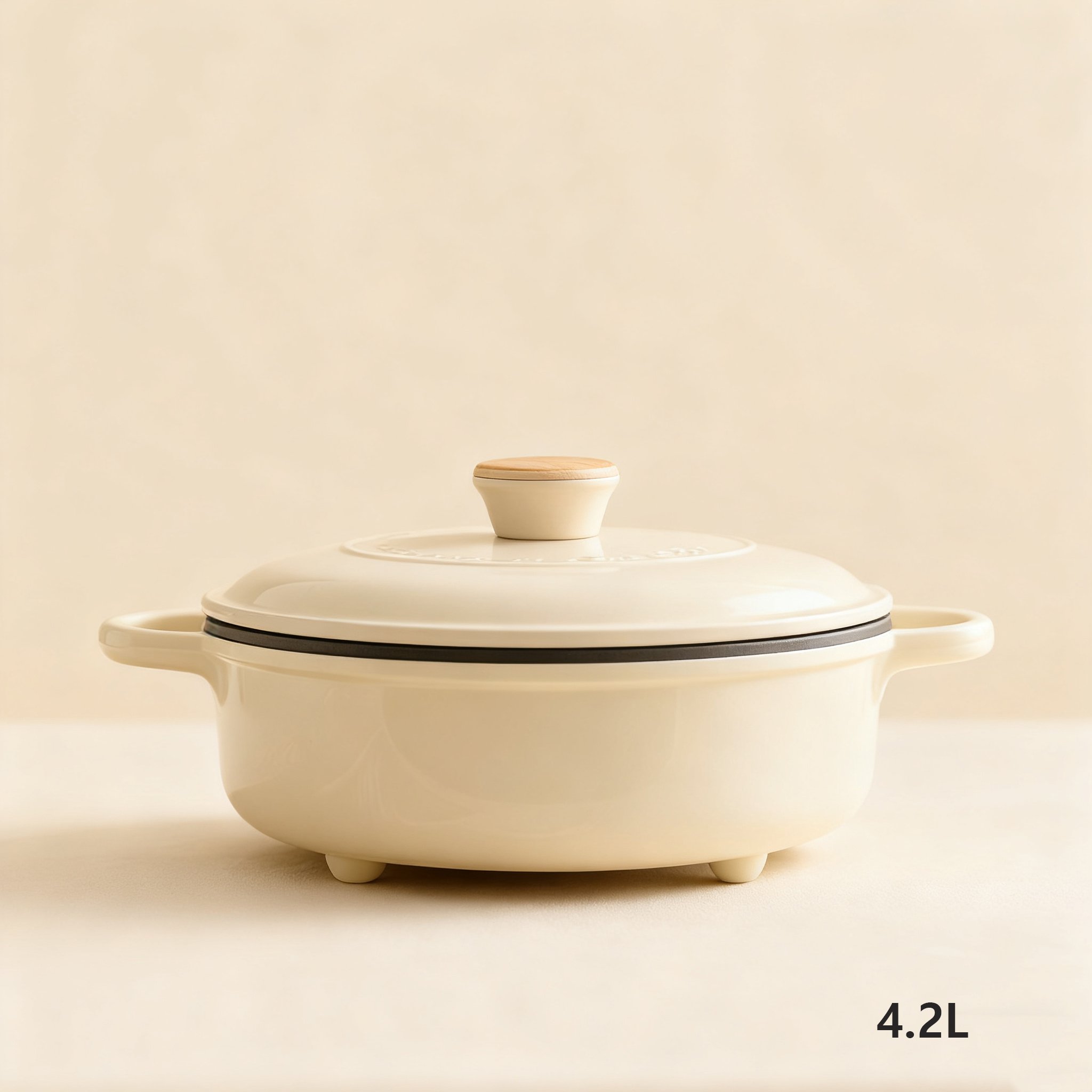 내구성 강한 법랑 재질의 냄비 상세