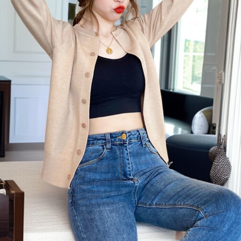 여성 데일리 아우터 니트 카디건