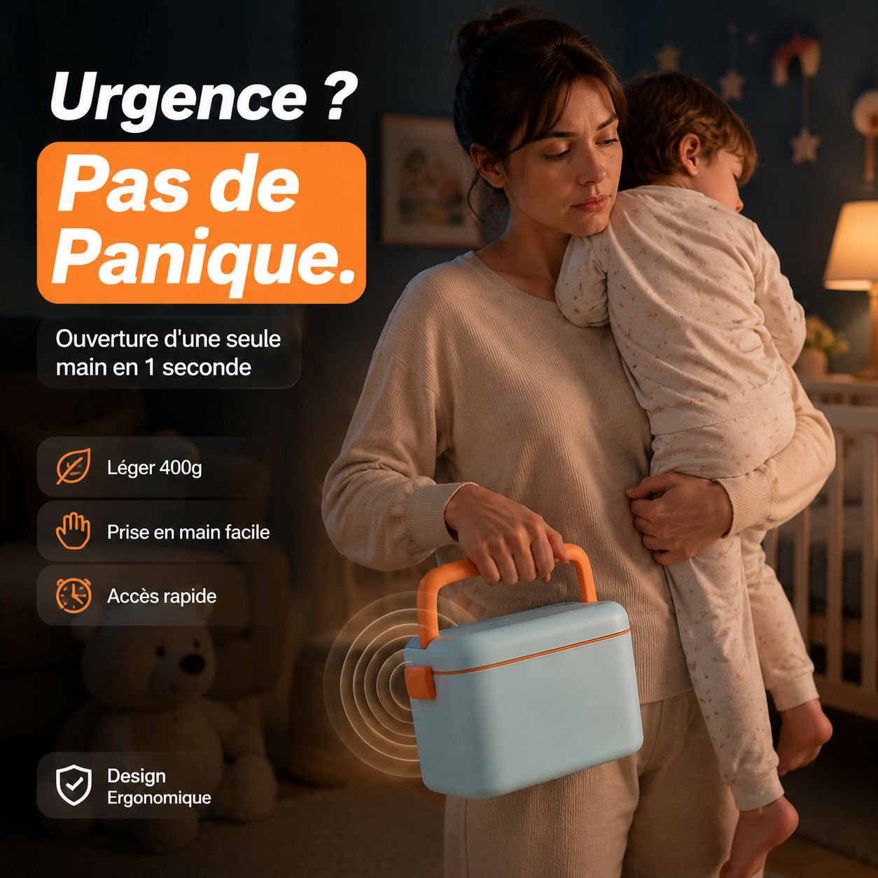 Boîte à médicaments grande capacité