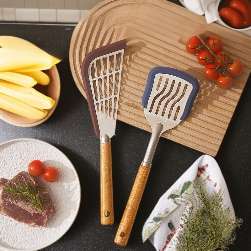 304 스테인리스 원목 손잡이 주걱 전체 이미지