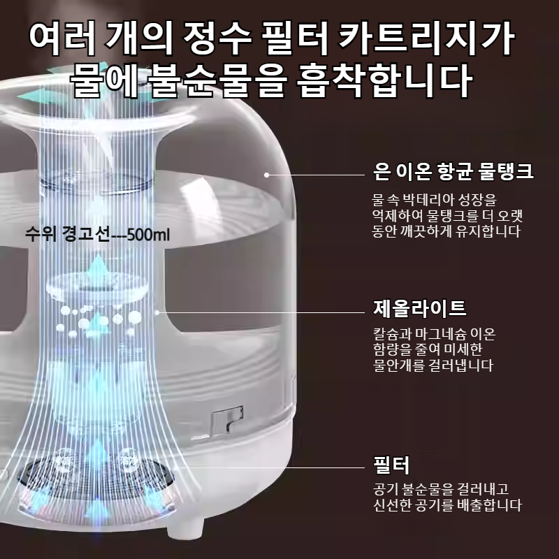 가정용 무음 가습기 공기청정 임산부 침실 소형 분무기