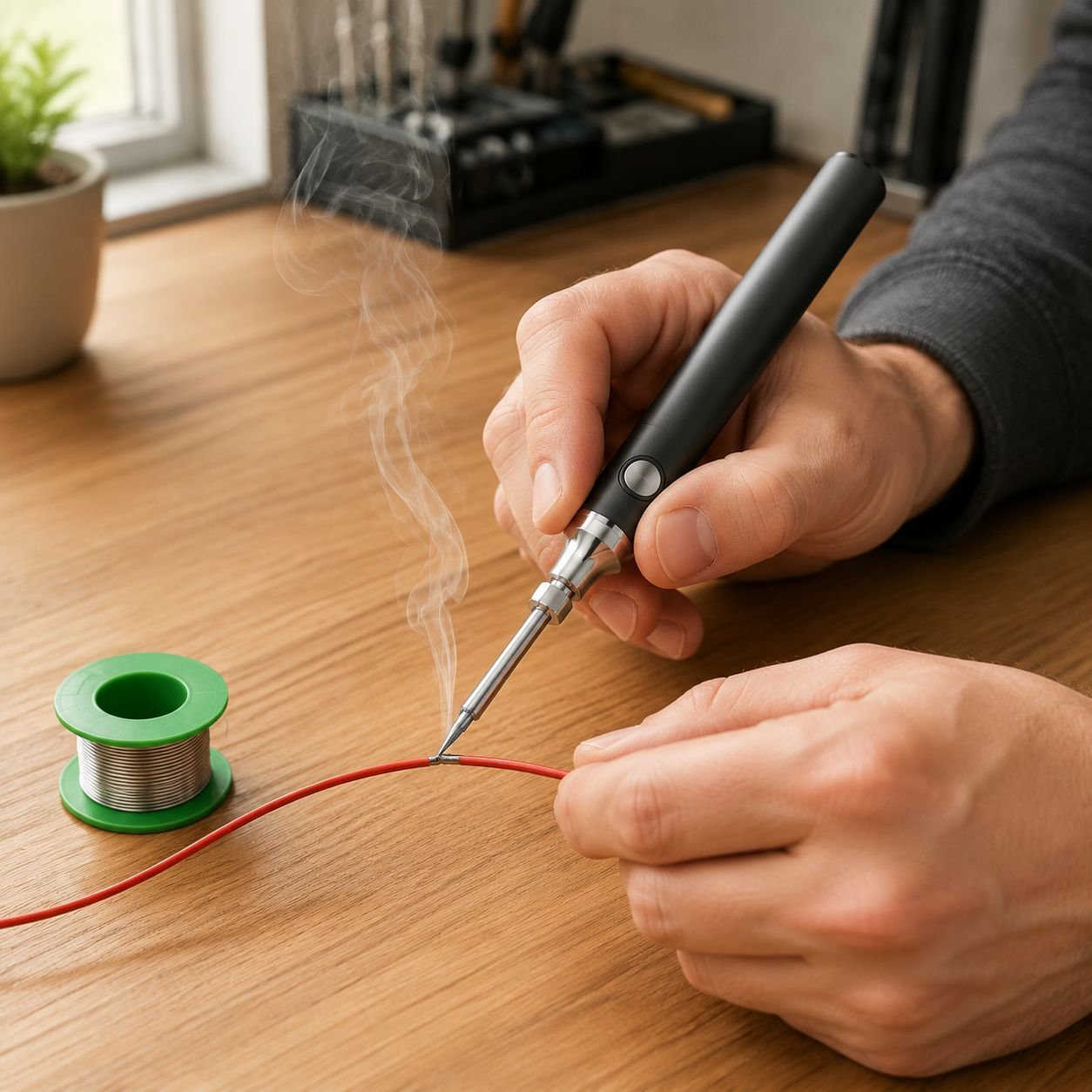 Mini-Lötkolben mit USB-Aufladung 5V Tragbar Heimwerker-Lötwerkzeug