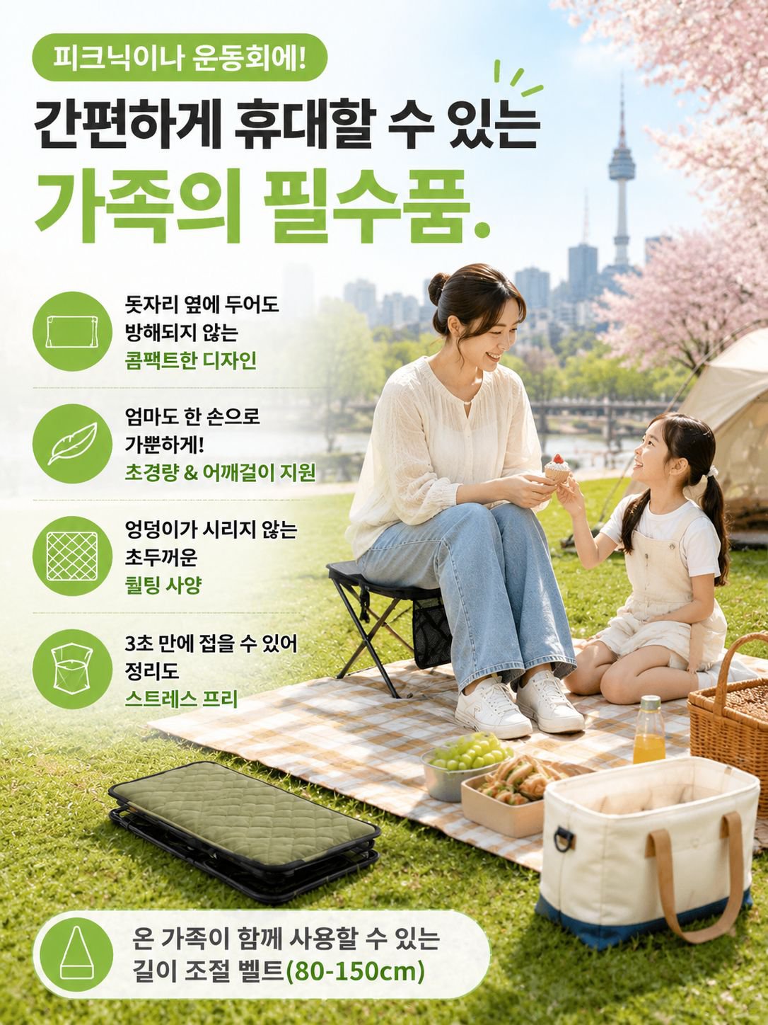 국제 최고 역학연구소 추천! 초경량 접이식 스툴