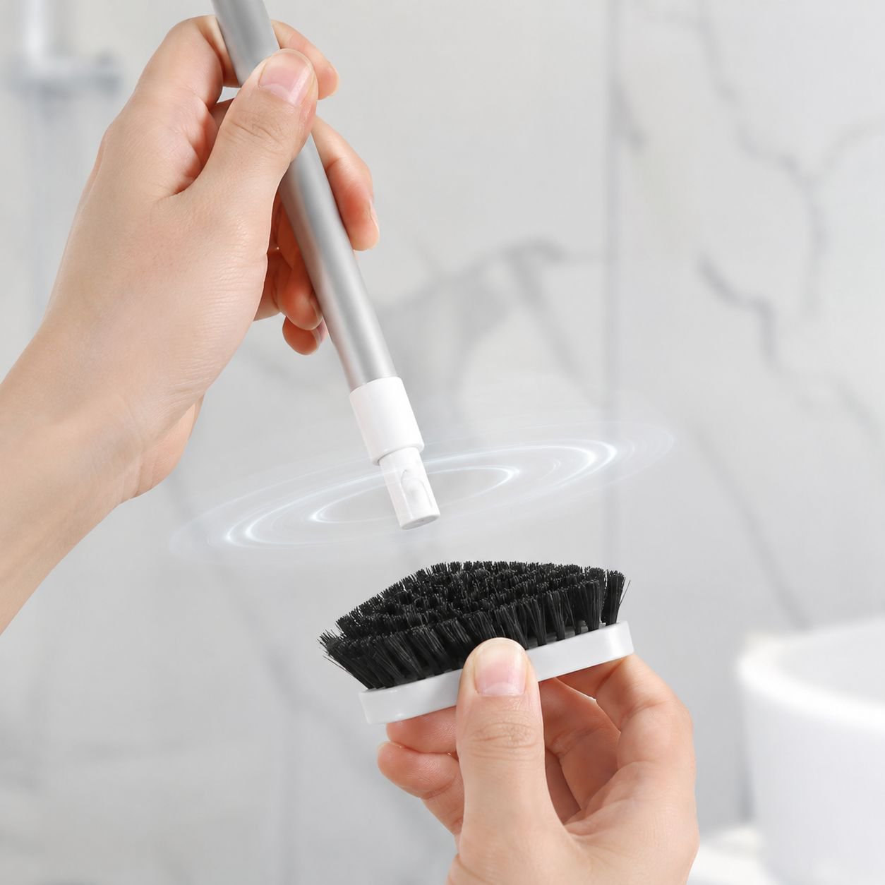 Multifunction Long Handle Telescopic Triangle Floor Brush