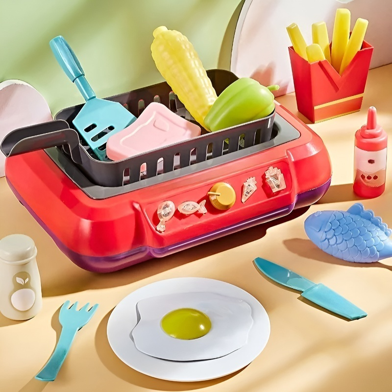 ชุดเครื่องครัวจําลองสำหรับเด็ก ของเล่นครัวขนาดเล็ก