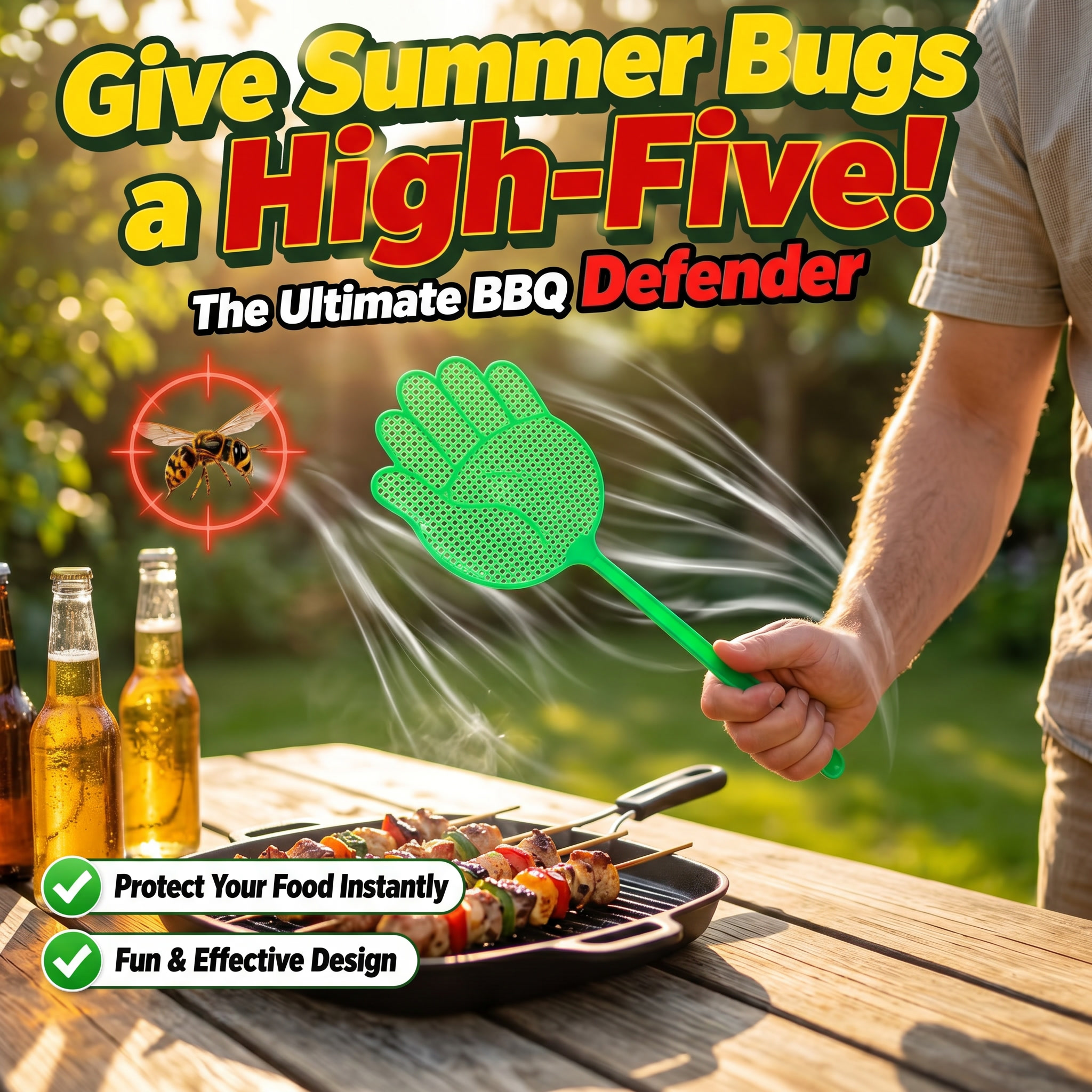 Manual Plastic Mosquito and Fly Swatter