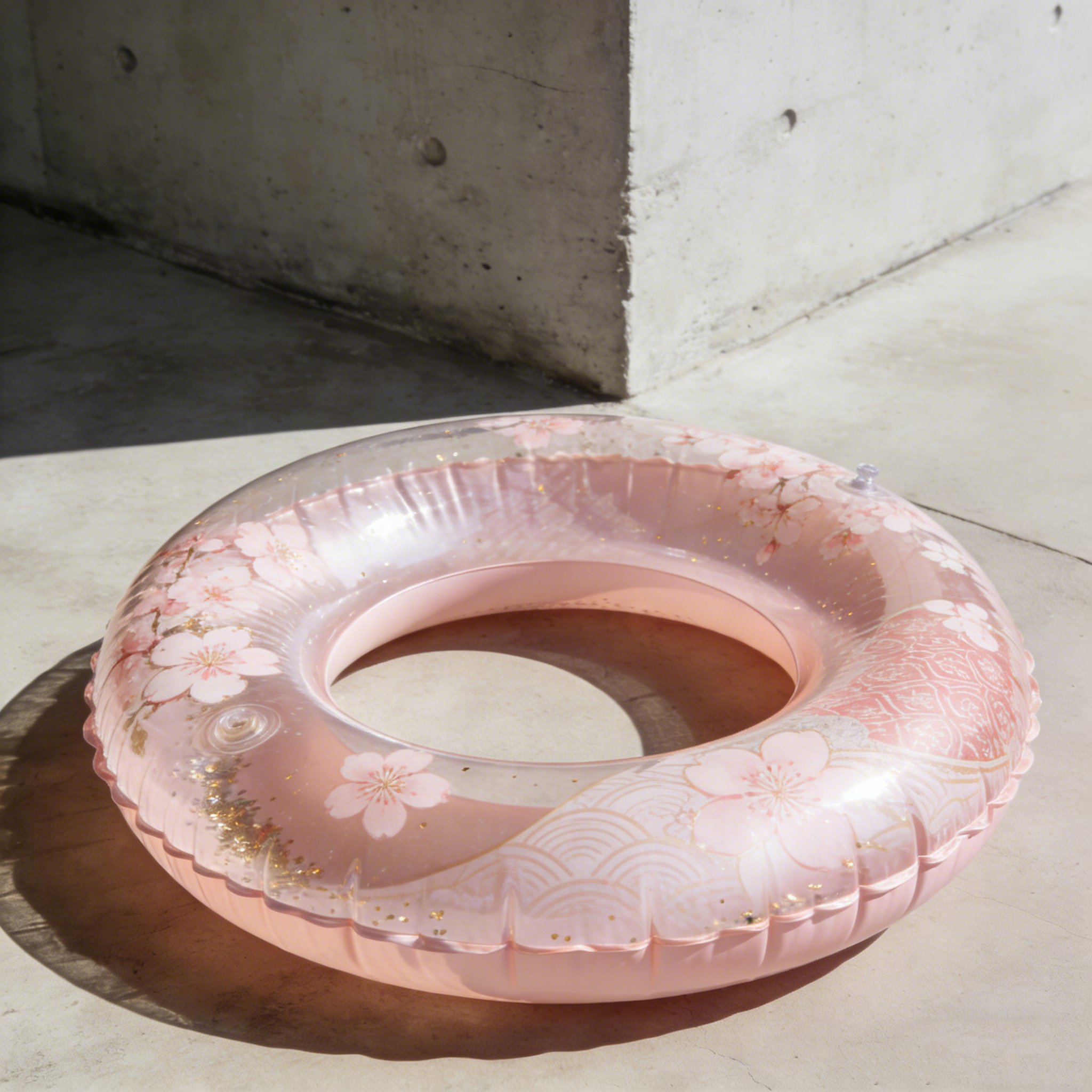 カラフルな浮き輪セット