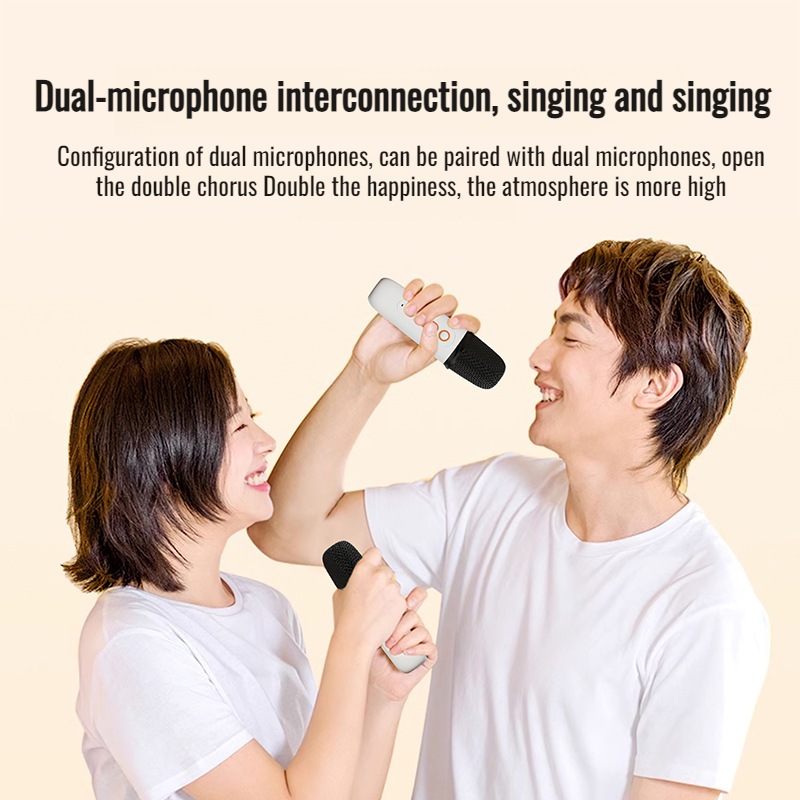 Altavoz portátil con micrófono integrado para karaoke infantil y al aire libre