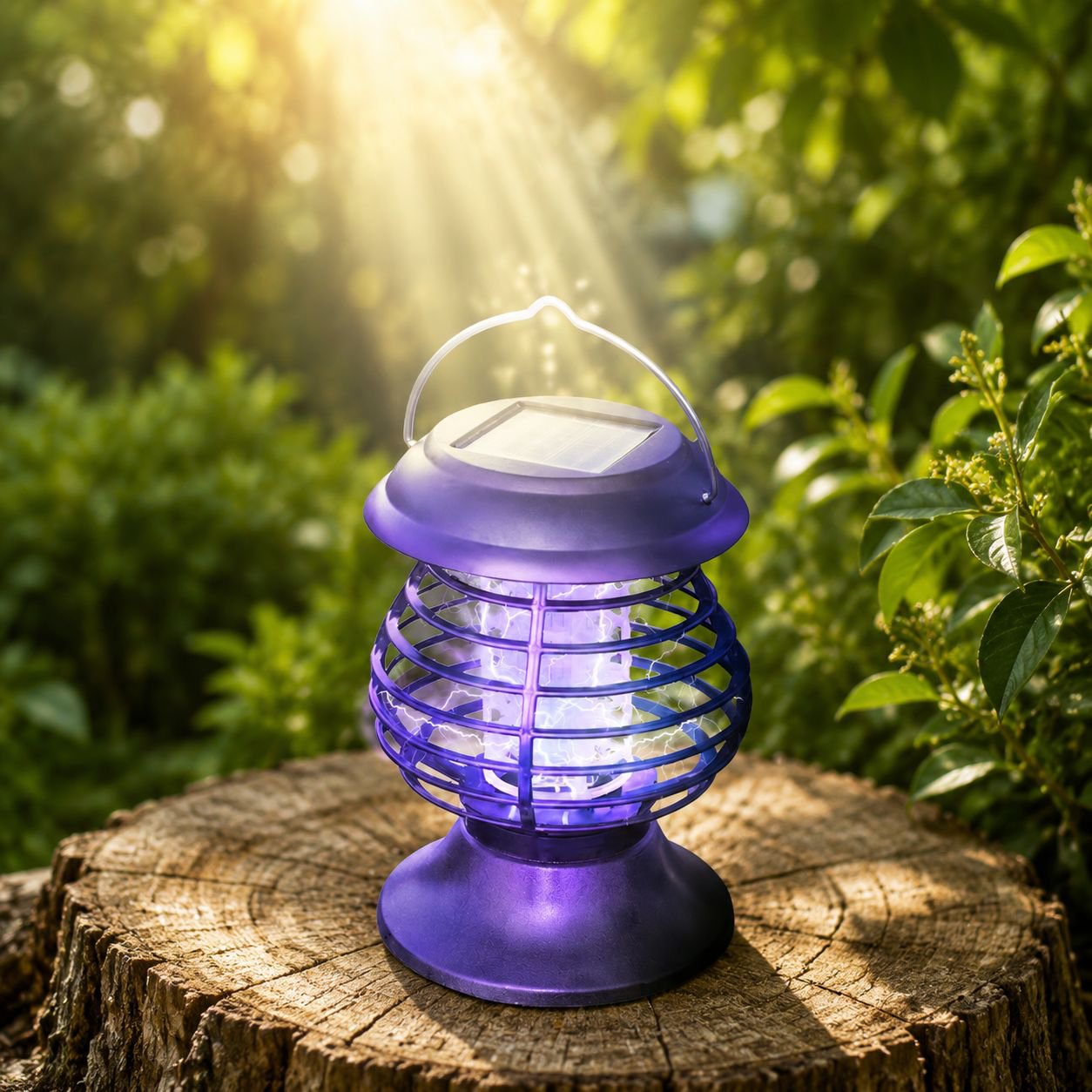 Tragbare solarbetriebene Garten-Mückenlampe, hängbare Außenleuchte