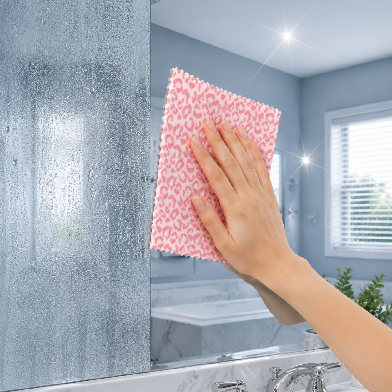 Trapo doméstico con diseño de leopardo, alta absorción y sin pelusa, apto para baño y cocina
