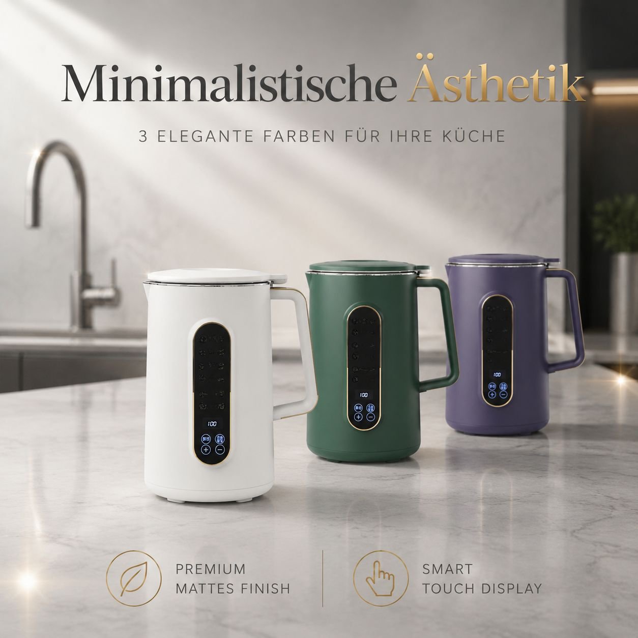 Elektrischer Mini-Sojamilch- und Entsafter für den Haushalt, 10-Klingen, 800ml
