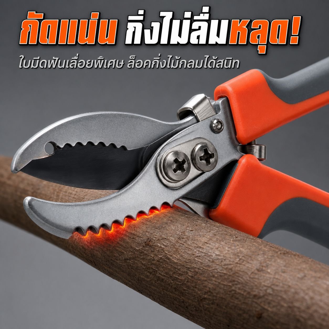 กรรไกรตัดกิ่งสำหรับสวน เครื่องมือแต่งกิ่งไม้ อเนกประสงค์ กันลื่น ประหยัดแรง