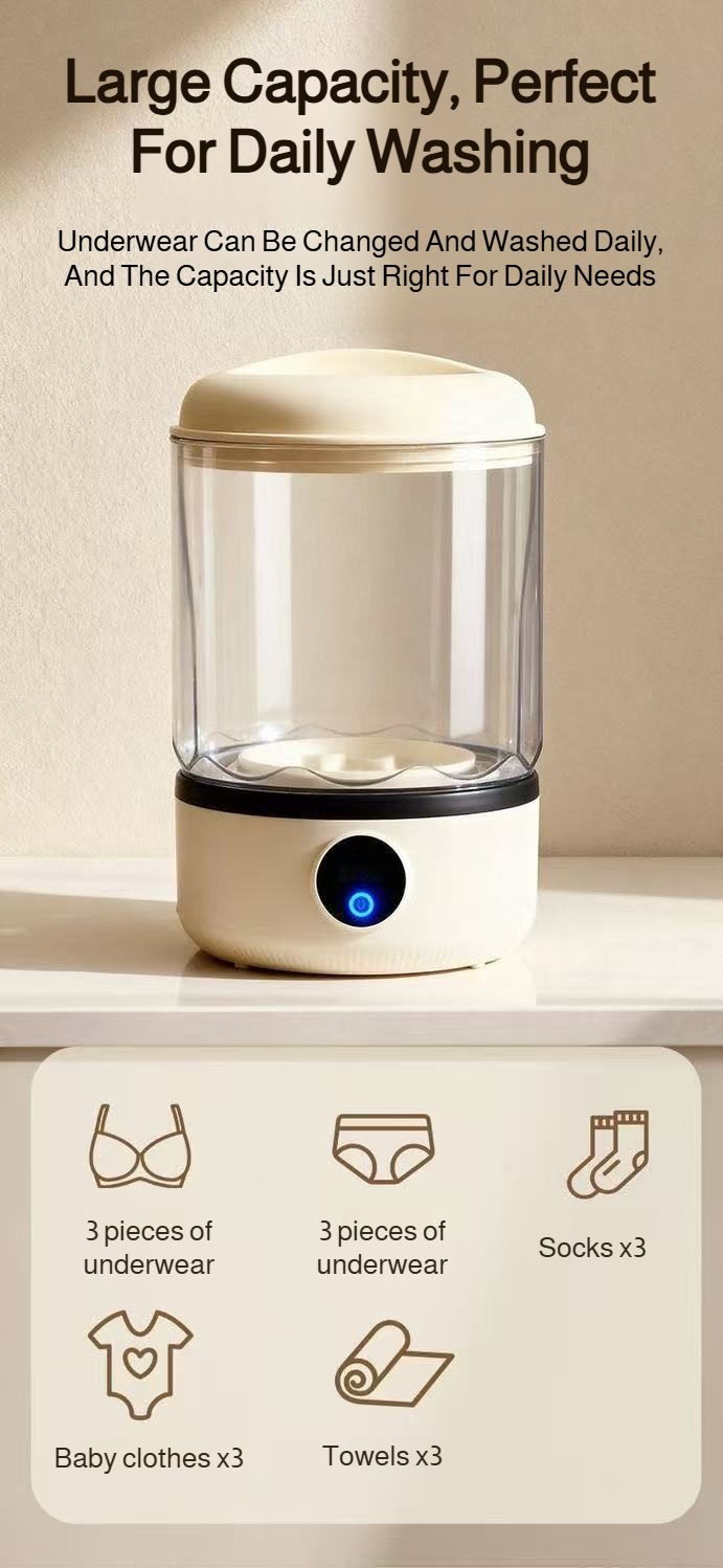 Machine à laver compacte idéale pour les voyages