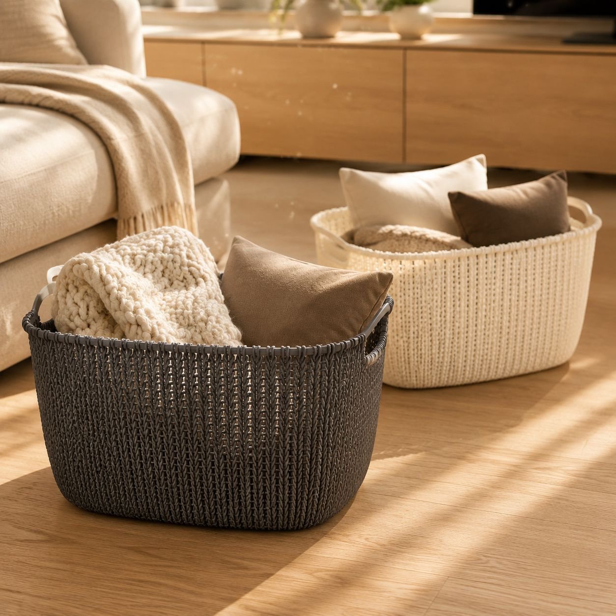 Multipurpose Storage Bucket for Bathroom and Laundry