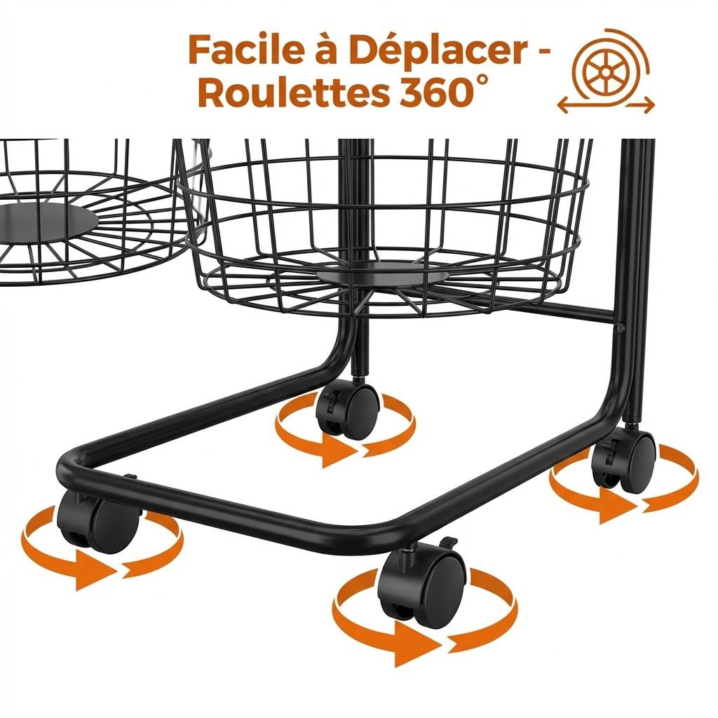 Panier à linge portable