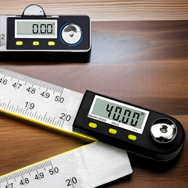 목공 각도자 측정 모습