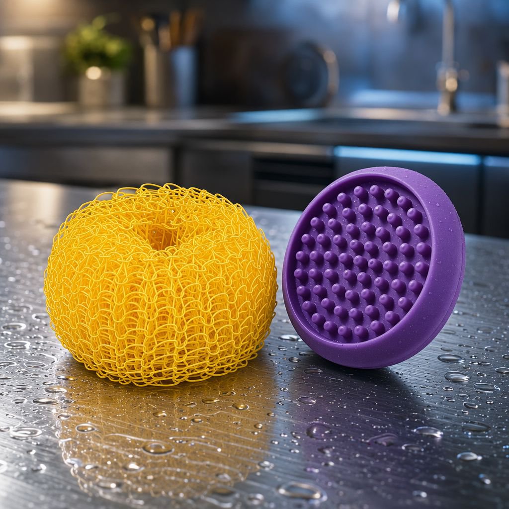Ergonomischer Griff der Küchen-Topfbürste