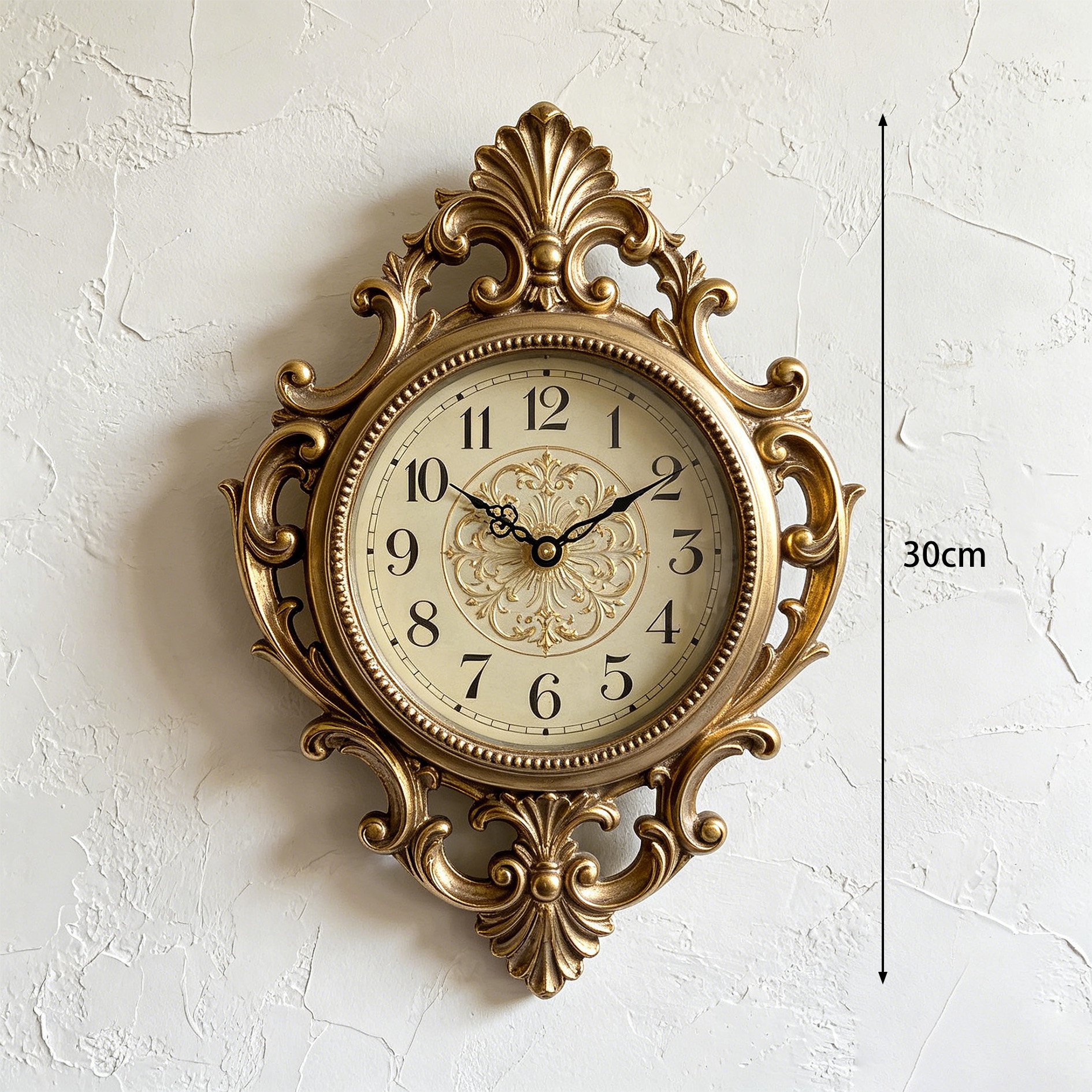 Creative simple living room wall clock hanging on interior wall