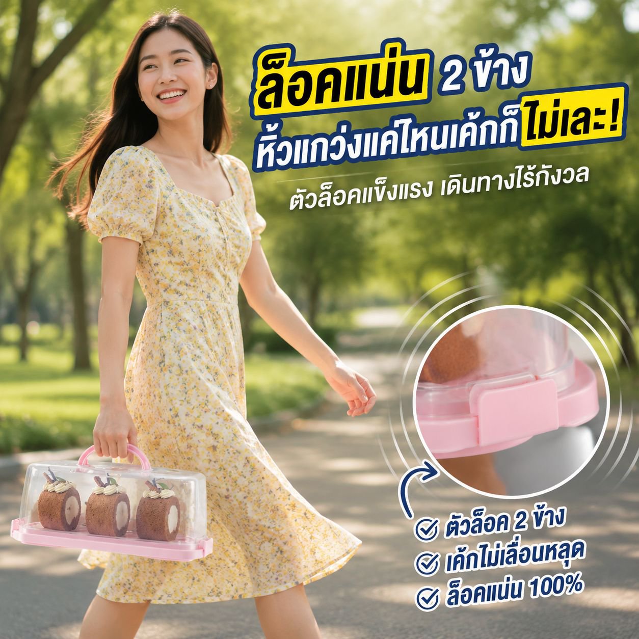 กล่องเก็บผ้าเช็ดมืออเนกประสงค์สำหรับเค้กและขนม โพลีเอสเตอร์สี่เหลี่ยมผืนผ้า