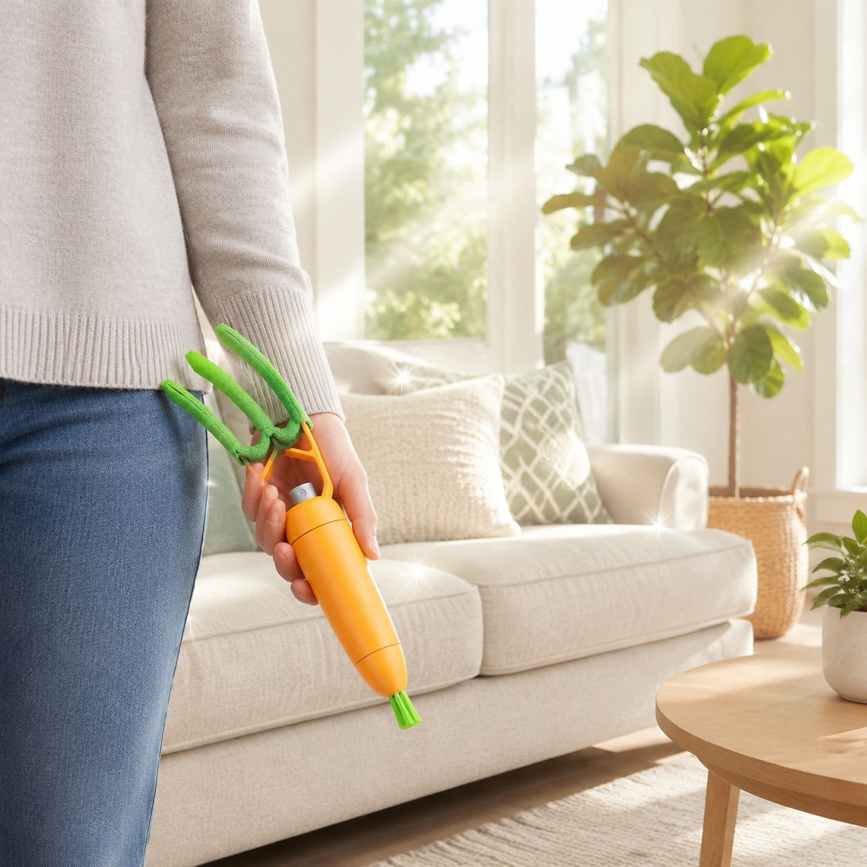 Eco-friendly reusable brush for air conditioner vents