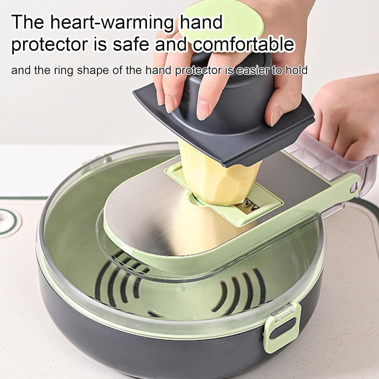 10-in-1 Vegetable Chopper with Drain Basket