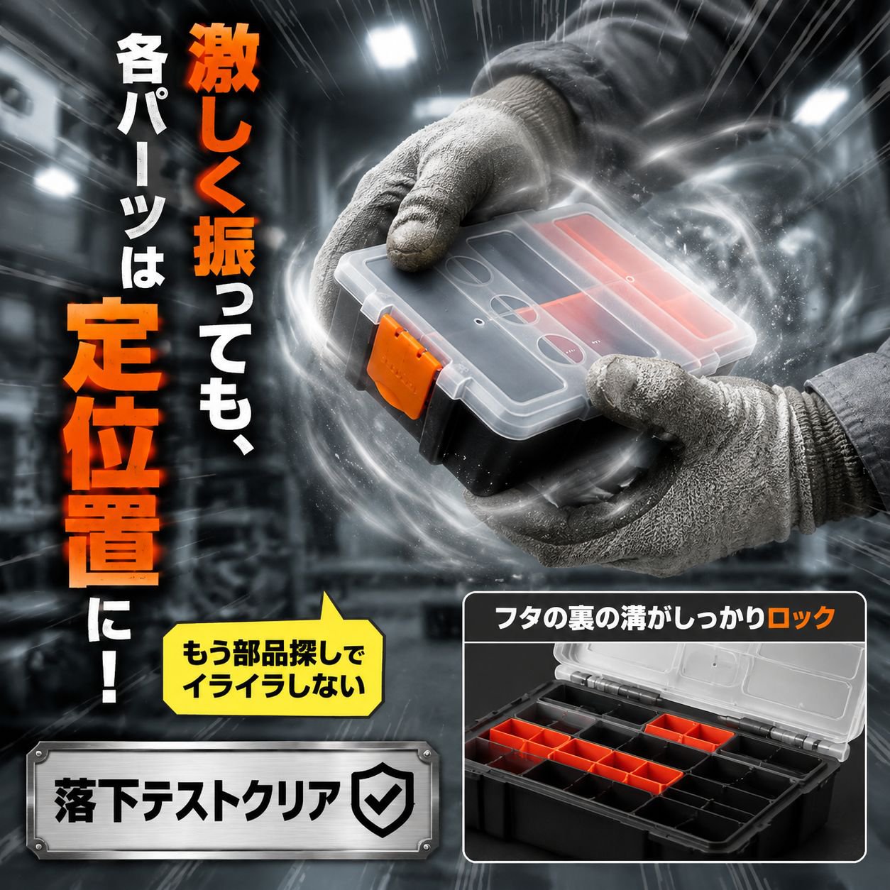 多仕切り電子部品収納ケース ネジパーツ整理ボックス