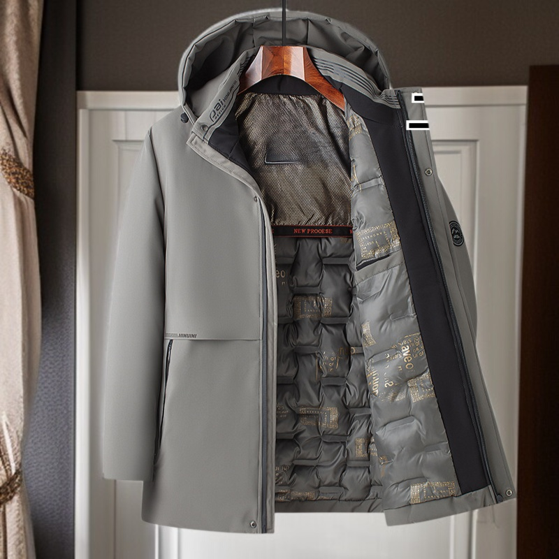 メンズビジネス厚手保温グラフェンパディングジャケット全体画像