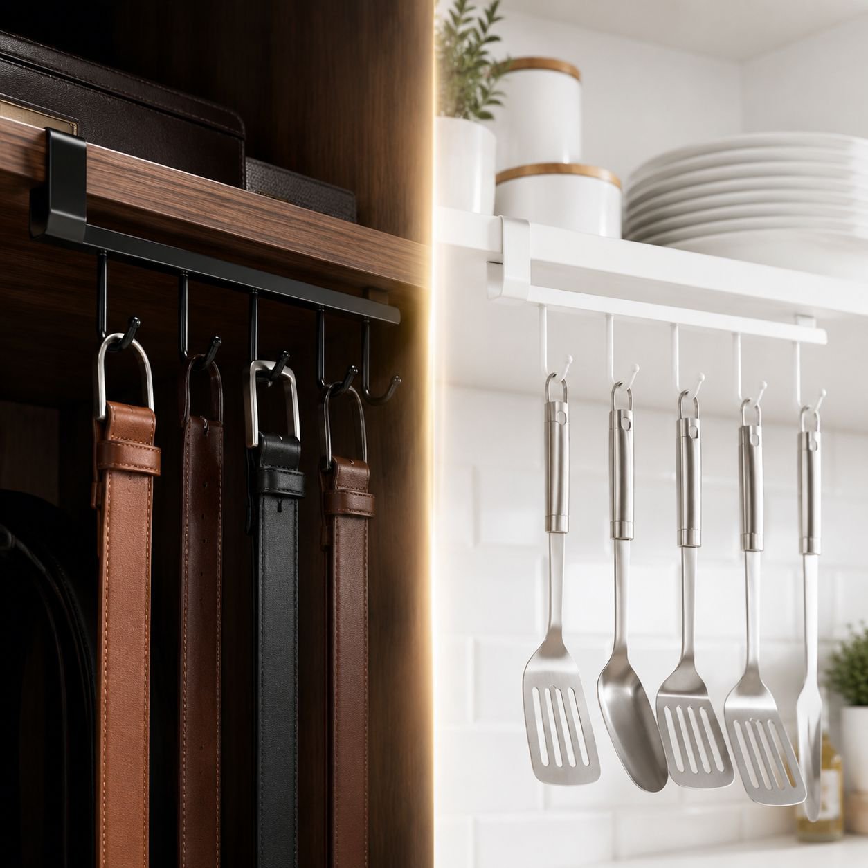Multi-purpose Wardrobe Hook Back Door Organizer