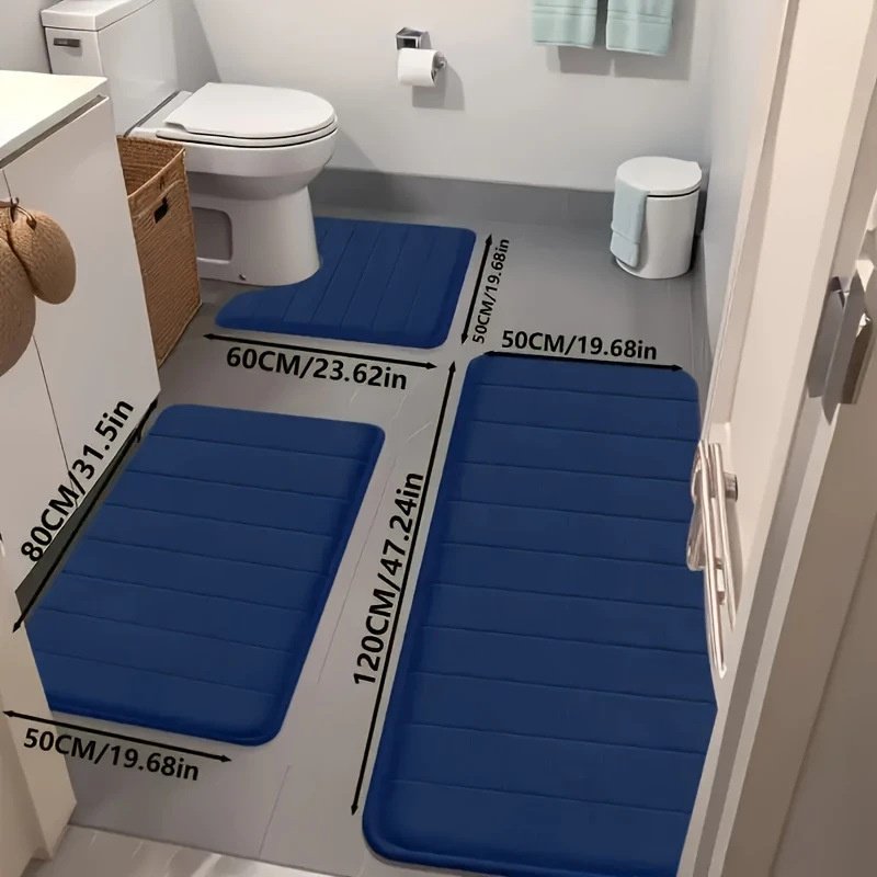 Ensemble de tapis de bain (3 pièces)