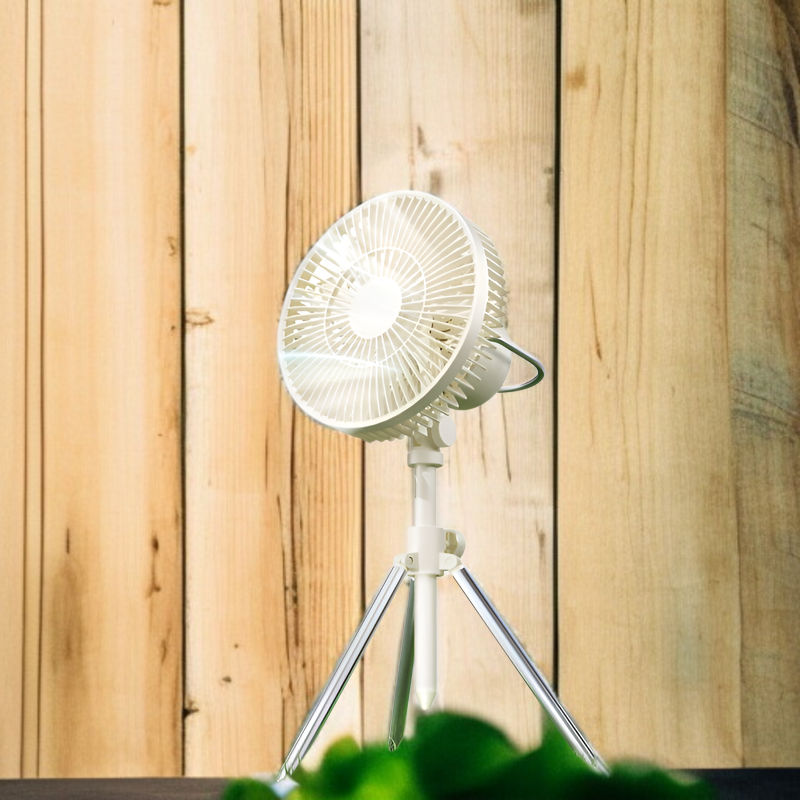 自動首振り対応のアウトドア扇風機