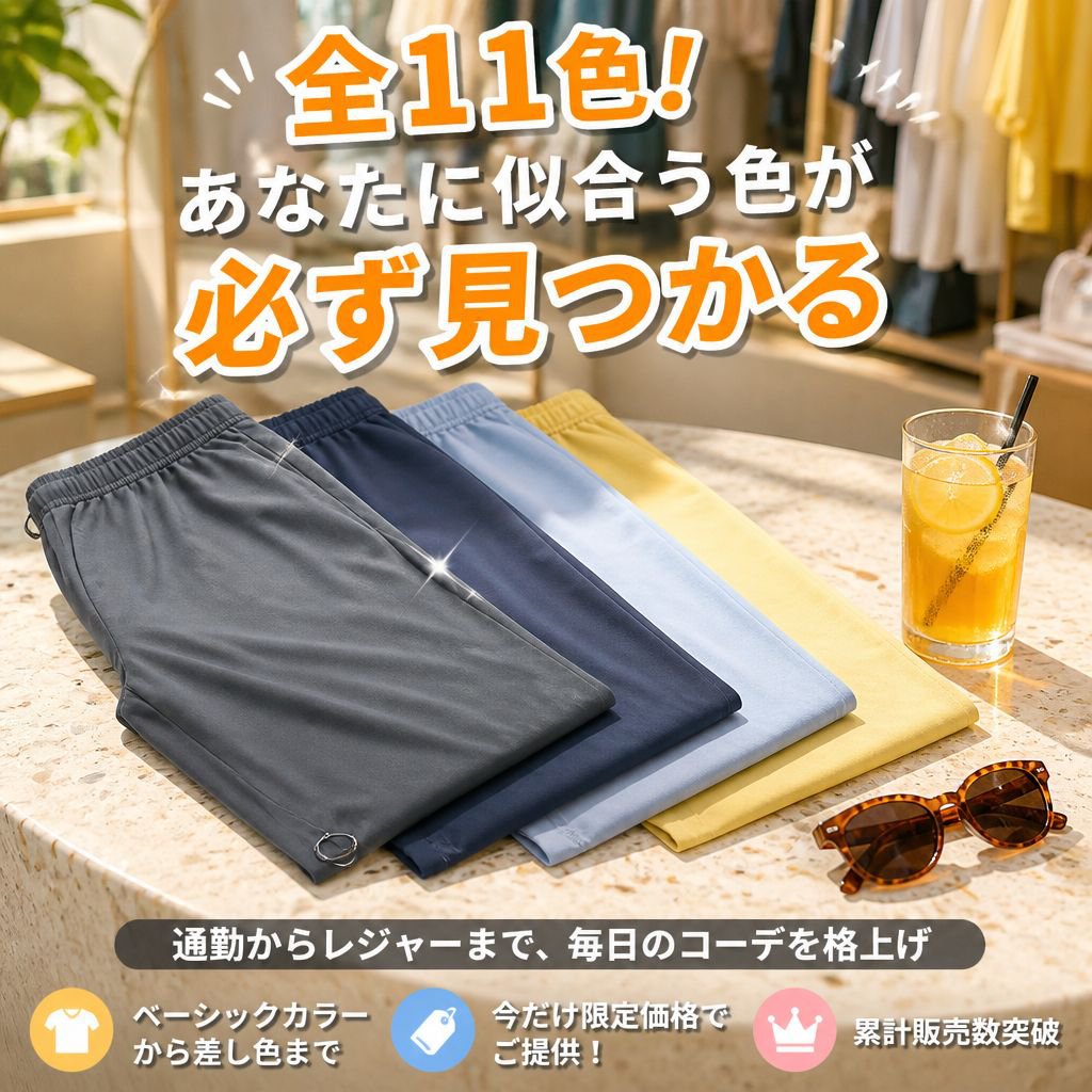 ゆったり通気速乾ワークパンツ レディース夏用スポーツカジュアルパンツ