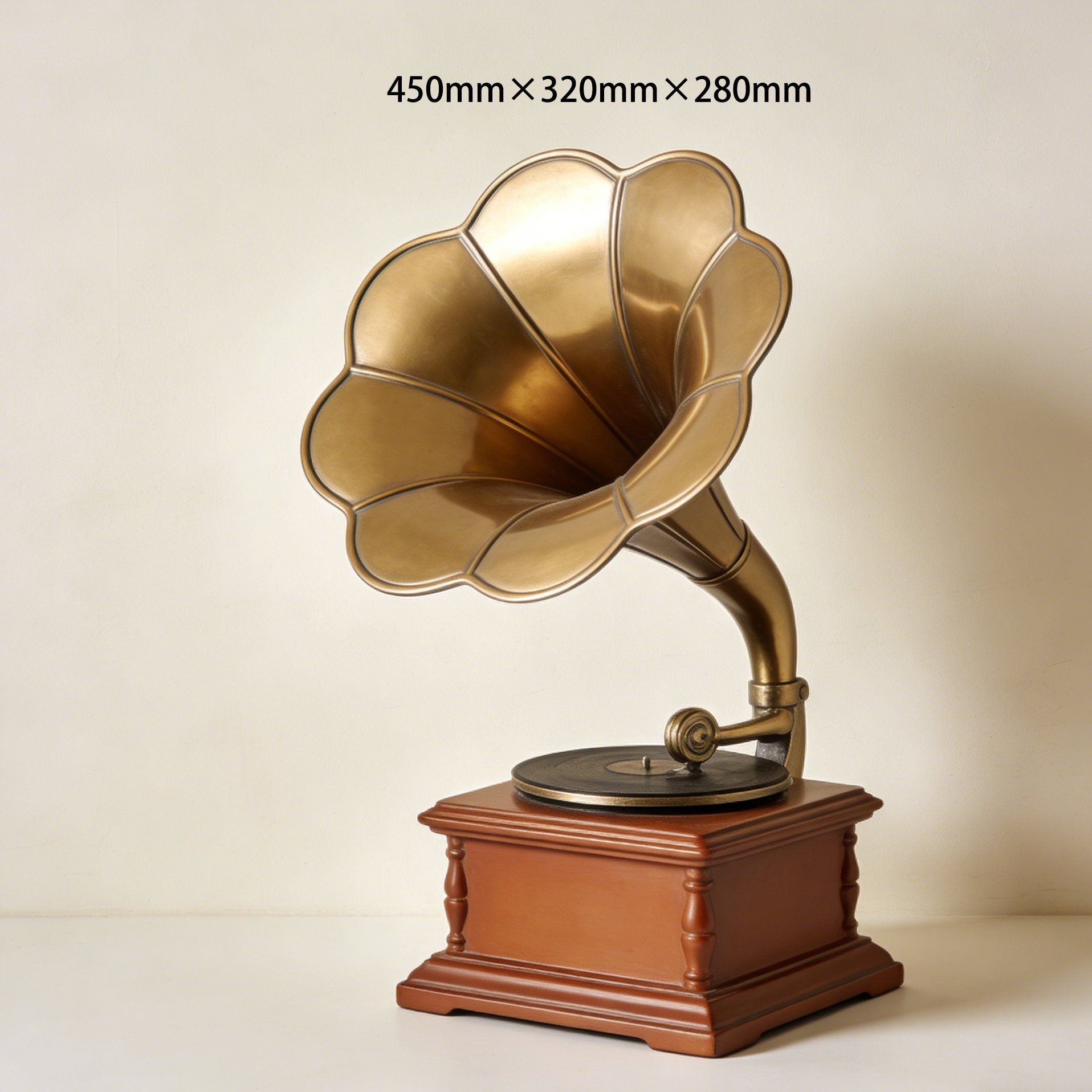 Retro phonograph accent piece for office